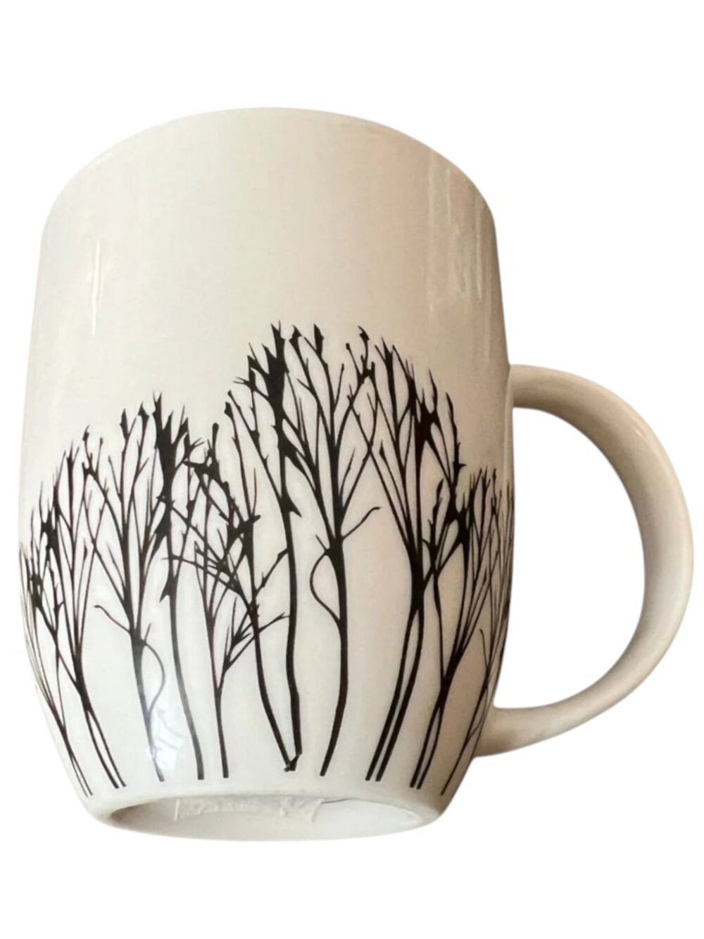 NWOT! Crofton Bare Trees Mug 16 oz Forest Silhouette Coffee Tea Mug Rustic Cabin